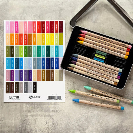 Ranger Tim Holtz Distress MINI Ink Pad Label Sheet WHITE