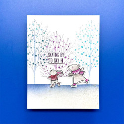 Simon Hurley Create Stamp and Stencil Set Ethereal Trees