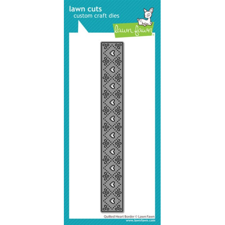 LAWN FAWN Quilted Heart Border Stand-Alone Lawn Cuts Dies