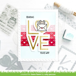 LAWN FAWN Quilted Heart Border Stand-Alone Lawn Cuts Dies