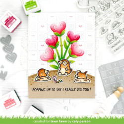 LAWN FAWN Heart Blooms Stand-Alone Lawn Cuts Dies