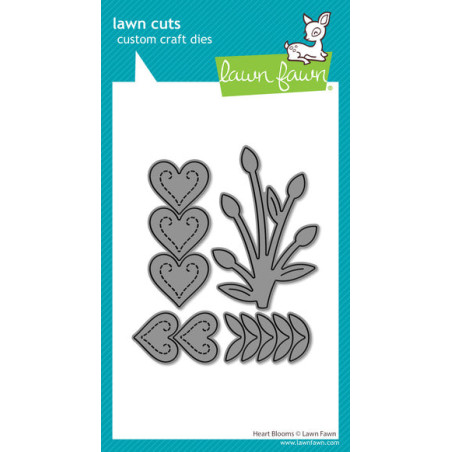 LAWN FAWN Heart Blooms Stand-Alone Lawn Cuts Dies