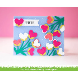 LAWN FAWN Heart Blooms Stand-Alone Lawn Cuts Dies