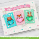 LAWN FAWN Critter Conversation Hearts Clear Stamps