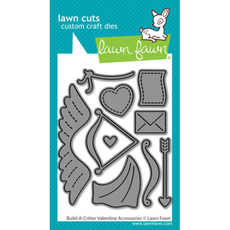 LAWN FAWN Build-A-Critter Valentine Accessories Stand-Alone Lawn Cuts Dies