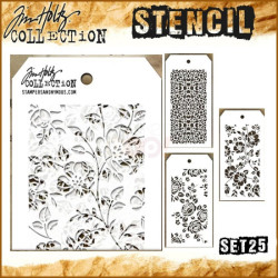 Tim Holtz Mini Layered Stencil Set 25