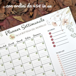 OMAGGIO PLANNER SETTIMANALE - min ordine 45euro