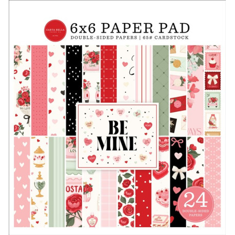 Carta Bella Be Mine Paper Pad 15x15cm