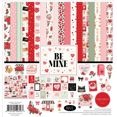 Carta Bella Be Mine Paper Pad 30x30cm
