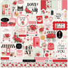 Carta Bella Be Mine Paper Pad 30x30cm