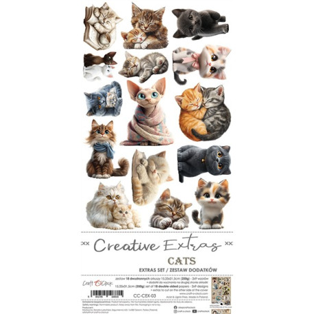 Craft o' Clock Creative Extras Set 03 - Cats 15,75x30,5cm