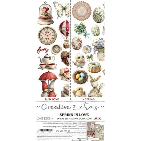 Craft o' Clock Creative Extras Set MIX 01 - Spring In Love 15,75x30,5cm