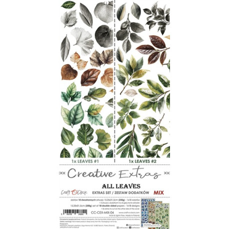 Craft o' Clock Creative Extras Set MIX 04 - All Leaves 15,75x30,5cm