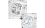 Mama Elephant ANNIVERSARY CELEBRATION SET Clear Stamp + CUTS