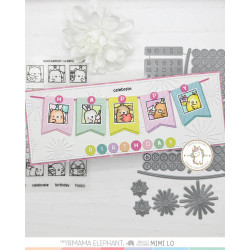 Mama Elephant LIL BIRTHDAY DOCKET Clear Stamp
