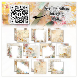 Aall & Create Paper Pad 53 - Traces of Time 15x15cm
