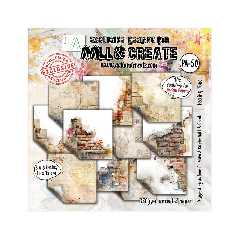 Aall & Create Paper Pad 50 - Peeling Time 15x15cm