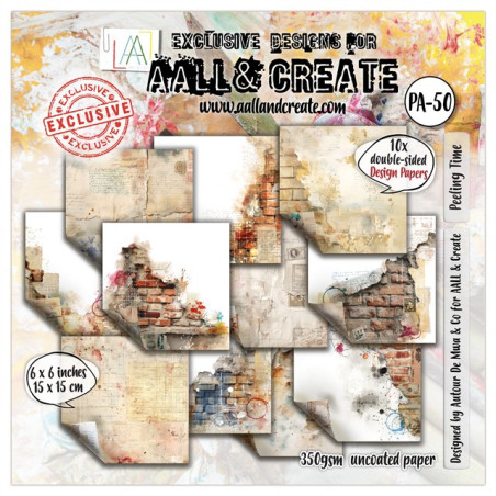 Aall & Create Paper Pad 50 - Peeling Time 15x15cm