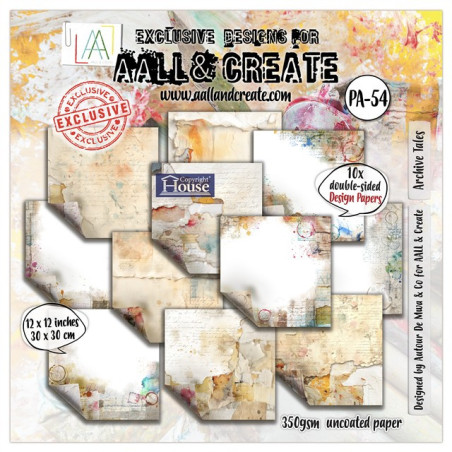 Aall & Create Paper Pad 54 - Archive Tales 30x30cm