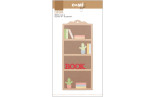 Fustelle Cut-Mi 88657-CML-D Libreria 1 Bookshelf
