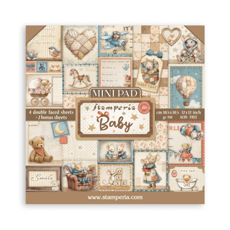 Stamperia Baby MINI Paper Pack 30x30cm