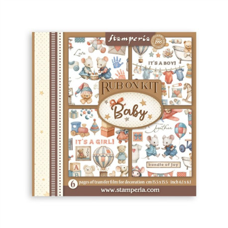 Stamperia Baby Rub-On Assortment