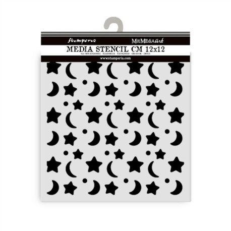 Stamperia Baby Thick Stencil Star and Moon