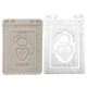 Stamperia Baby Silicon Mould A5 Frames and Hearts