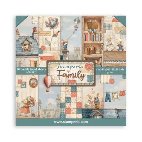 Stamperia Family Paper Pack 30x30cm