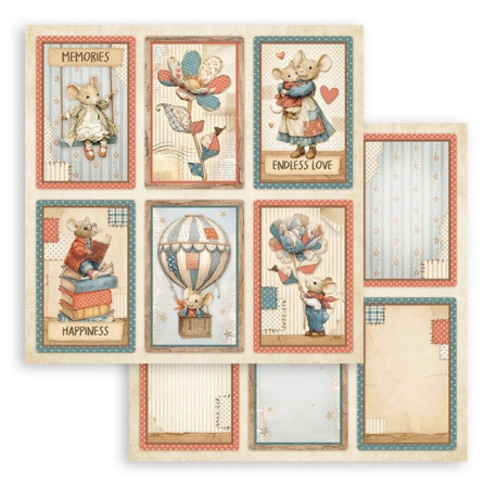 Stamperia Family Paper Sheet 6 Cards 30x30cm