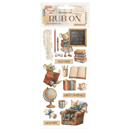 Stamperia Family Rub-On Happy Moments