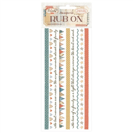 Stamperia Family Rub-On Stripes