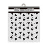 Stamperia Family Thick Stencil Heart Texture