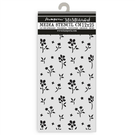 Stamperia Family Thick Stencil Small Flower Pattern