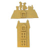 Stamperia MDF Crafty Shapes Blanks House and Mice