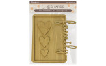 Stamperia MDF Crafty Shapes Blanks Plate Family Hearts