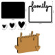 Stamperia MDF Crafty Shapes Blanks Plate Family Hearts