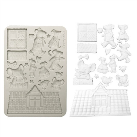 Stamperia Family Silicon Mould A5 Mice