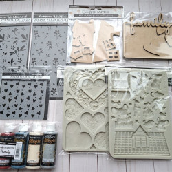 Stamperia Family Thick Stencil Small Flower Pattern