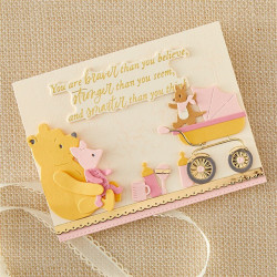 Spellbinders Say Cheese Classic Pooh Baby Etched Dies Baby Accessories
