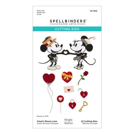 Spellbinders Classic Mouse Love Etched Dies