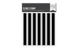 Hero Arts Packed With Love Cling Rubber Stamp Wide Stripe Bold Print