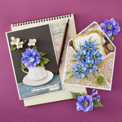 Spellbinders The Poet's Garden Etched Dies Clematis Poet