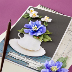 Spellbinders The Poet's Garden Etched Dies Clematis Poet