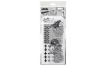 Stampers Anonymous Mixed Media 60 Tim Holtz Clear Stamp and Stencil