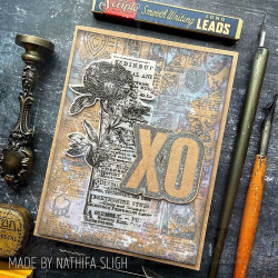 Stampers Anonymous Mixed Media 60 Tim Holtz Clear Stamp and Stencil