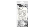 Stamper Anonymous Tim Holtz Layering Mini Stencil Set 6 3pezzi