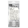 Stamper Anonymous Tim Holtz Layering Mini Stencil Set 6 3pezzi