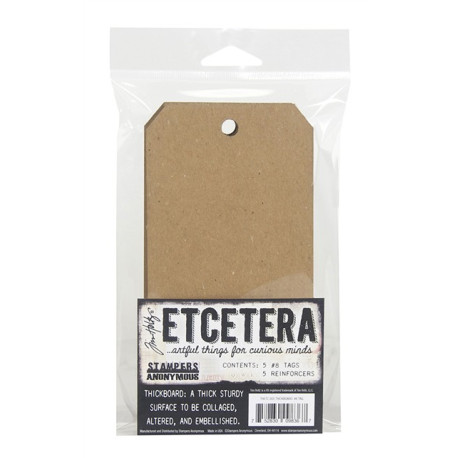 Stamper Anonymous Tim Holtz Tag Etcetera Chipboard 8 5pezzi