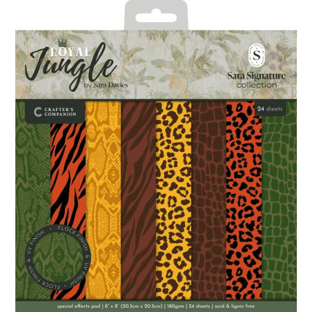 Crafter's Companion by Sara Signature Royal Jungle Paper Pad 20x20cm